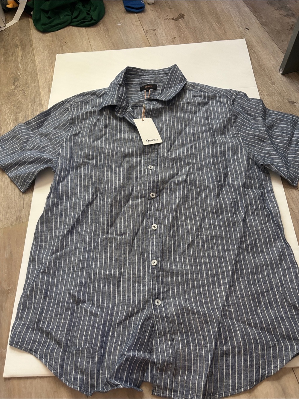 Quince 100% European Linen Relaxed Short Sleeve Shirt